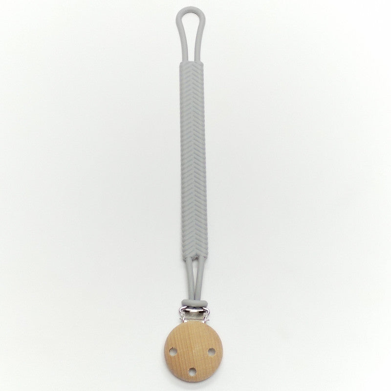 Wholesale Silicone Beech Wood Pacifier Chain